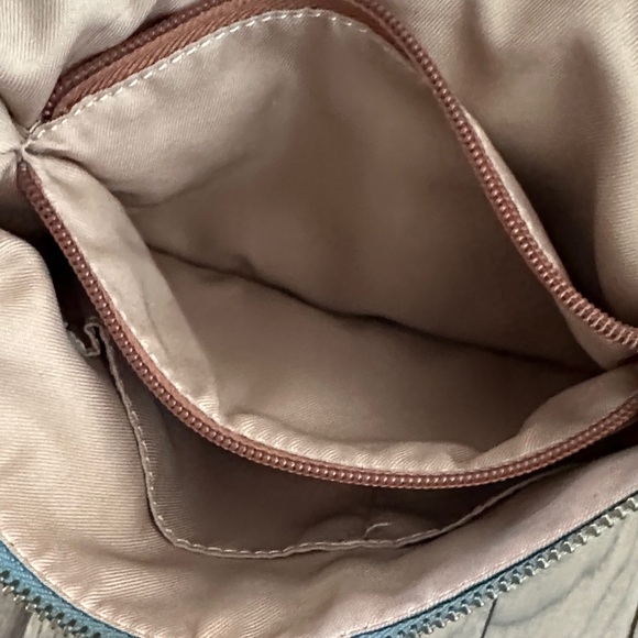 The Sak Blue Crossbody Bag with Chevron Strap - Picture 7 of 11